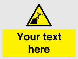 Custom Warning unstable cliff edge